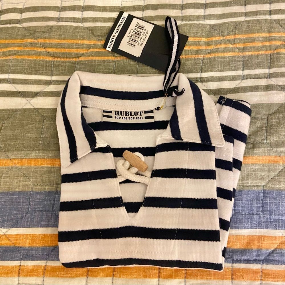 NWT Hublot Designer Nautical shirt fits One Year old